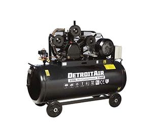 DeTroit Belt Drive Piston Compressor 4kW 480l/min @ 8bar 200l tank Three Phase